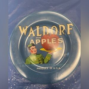 Waldorf Brand Apples Decorative Plate Sakura Like New
